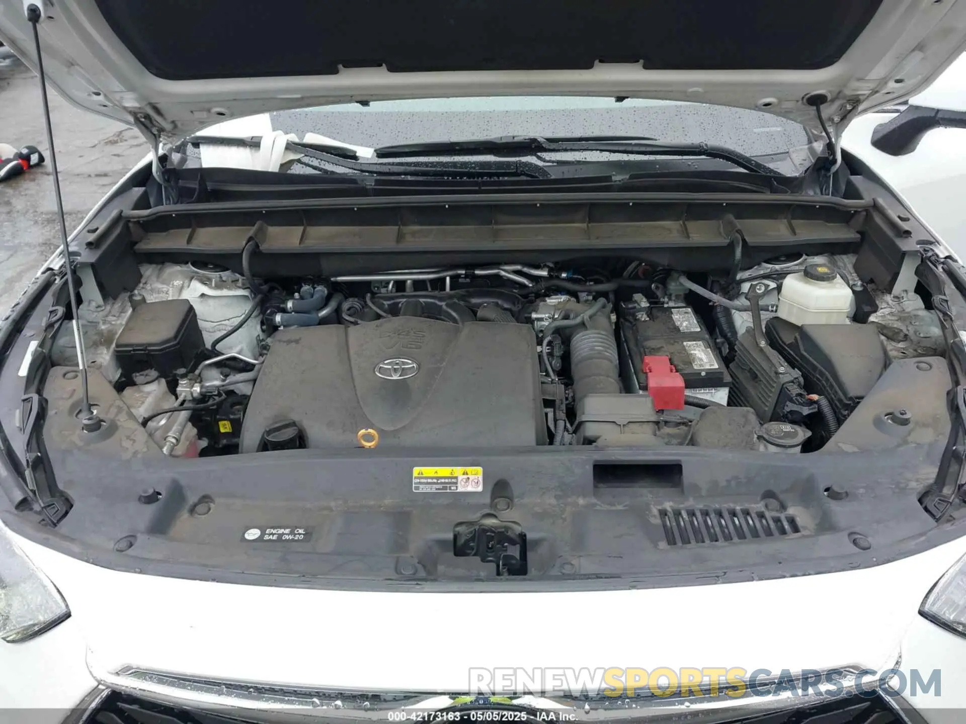 10 fotografías del automóvil dañado 5TDYZRAH9NS115217 TOYOTA HIGHLANDER 2022