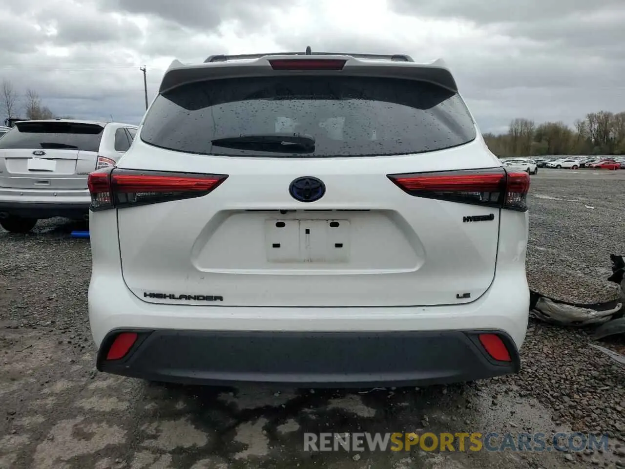 6 fotografías del automóvil dañado 5TDZARAH3NS517097 TOYOTA HIGHLANDER 2022
