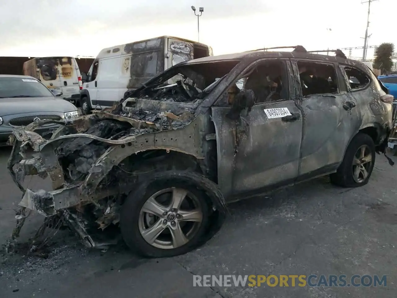 1 fotografías del automóvil dañado 5TDZZRAH0NS097386 TOYOTA HIGHLANDER 2022
