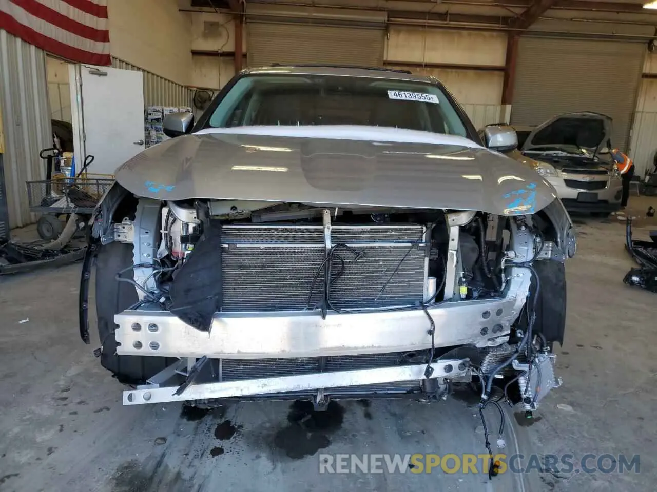 5 fotografías del automóvil dañado 5TDZZRAH2NS551332 TOYOTA HIGHLANDER 2022
