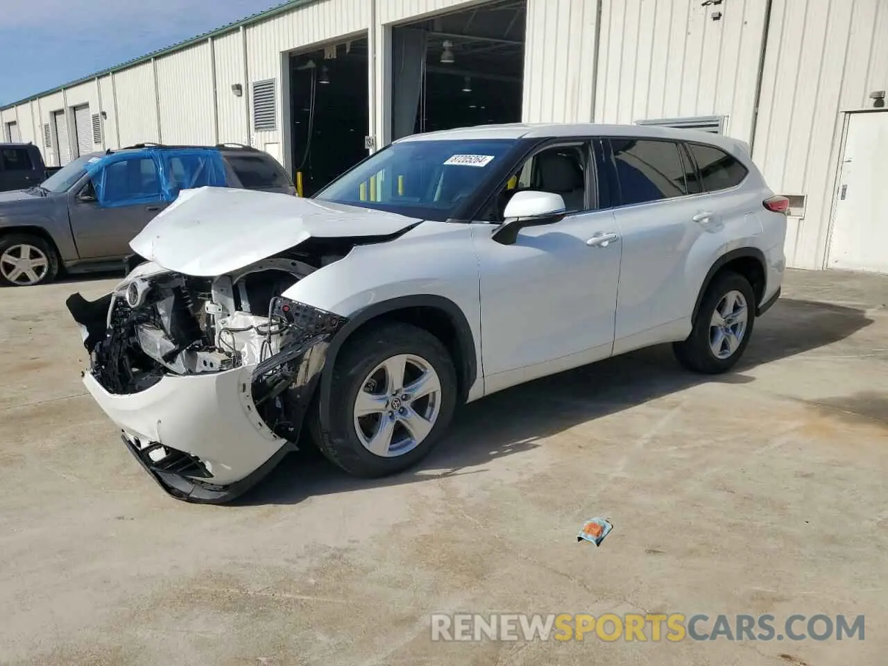 1 fotografías del automóvil dañado 5TDZZRAH3NS104282 TOYOTA HIGHLANDER 2022