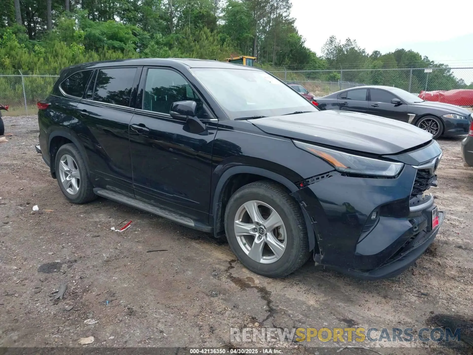 1 fotografías del automóvil dañado 5TDZZRAH3NS558032 TOYOTA HIGHLANDER 2022