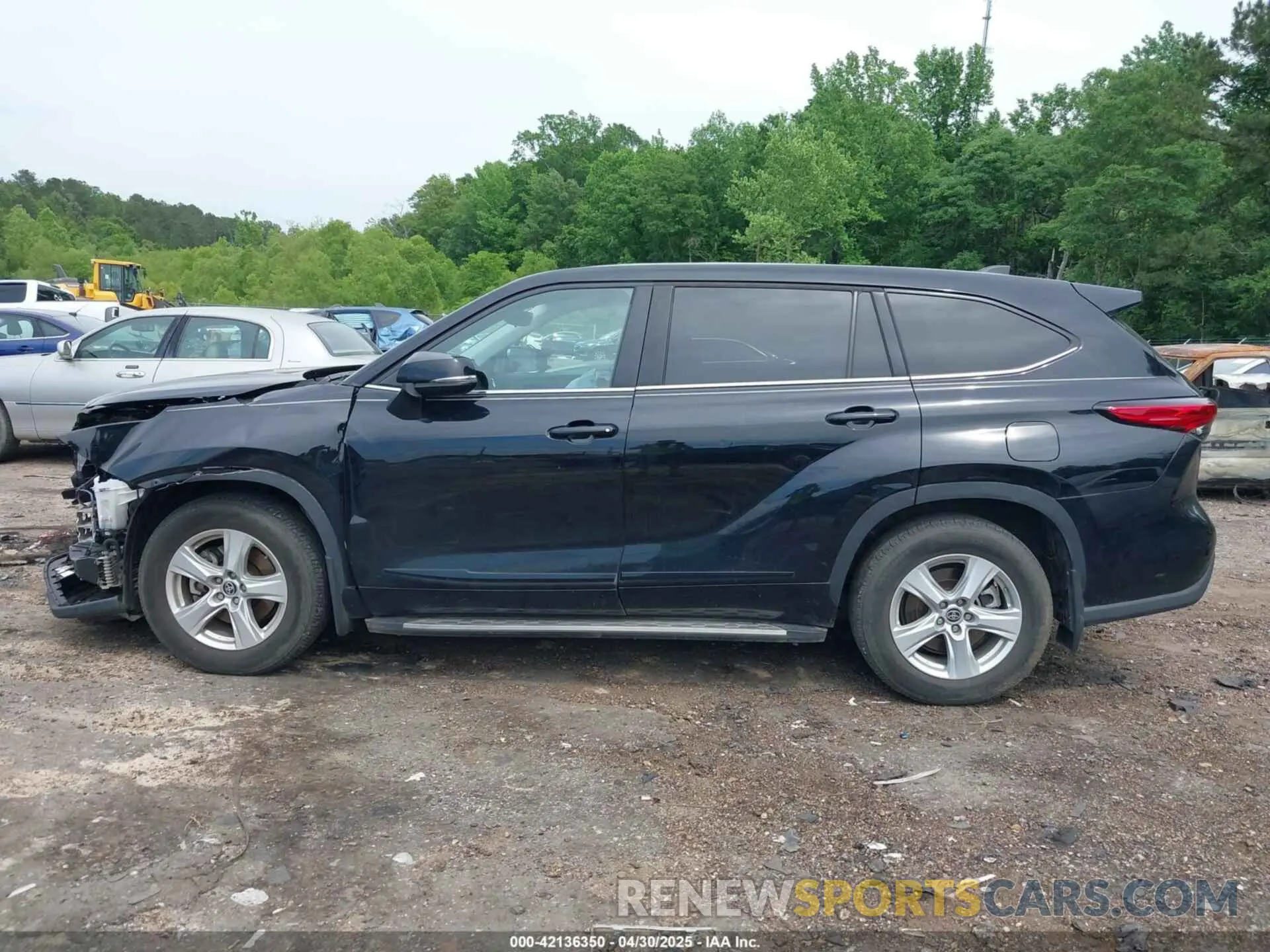 15 fotografías del automóvil dañado 5TDZZRAH3NS558032 TOYOTA HIGHLANDER 2022