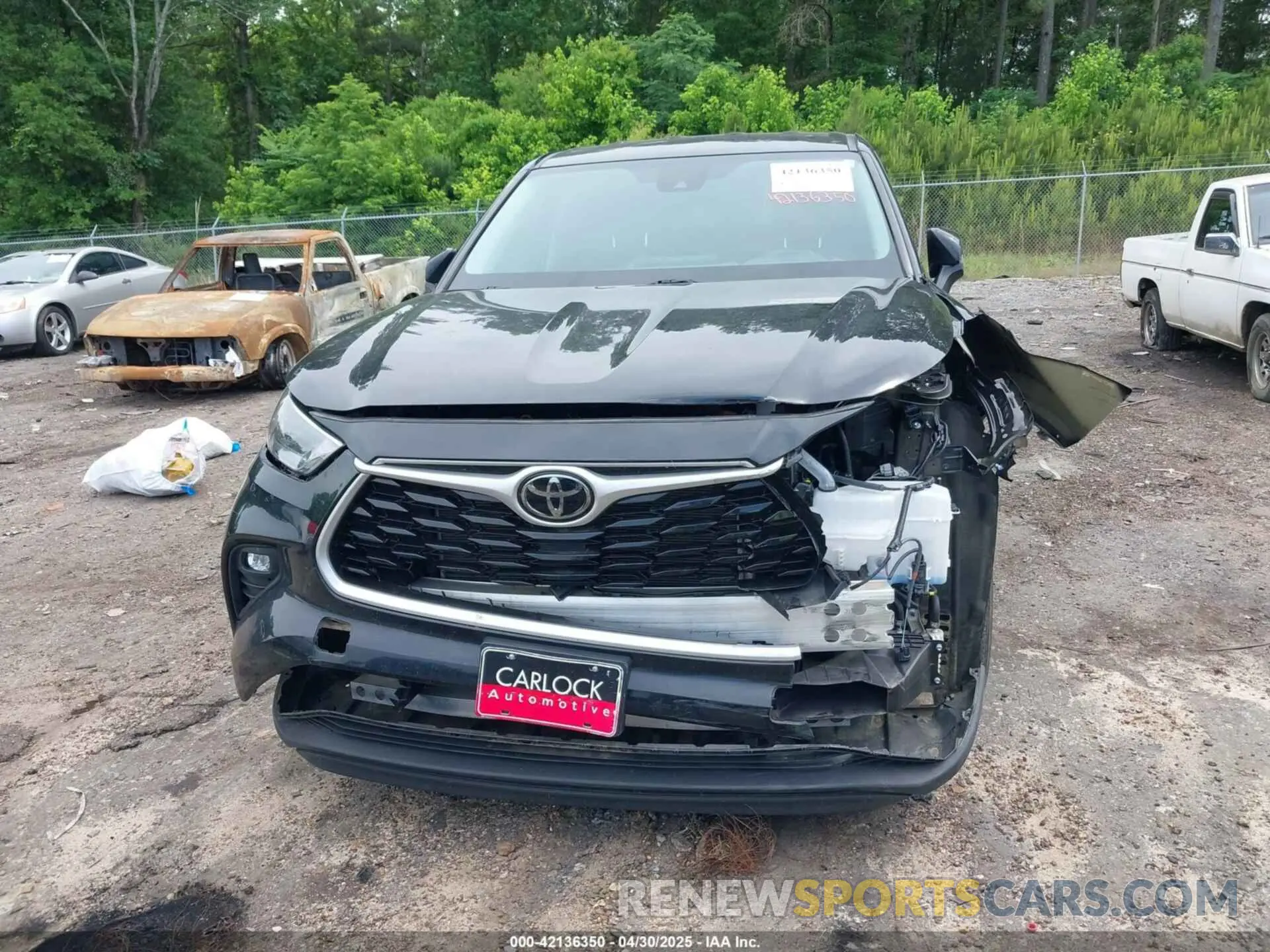 6 fotografías del automóvil dañado 5TDZZRAH3NS558032 TOYOTA HIGHLANDER 2022