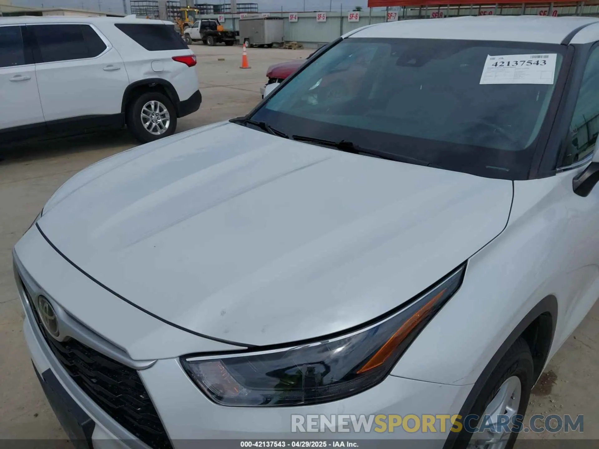 6 fotografías del automóvil dañado 5TDZZRAH4NS090313 TOYOTA HIGHLANDER 2022