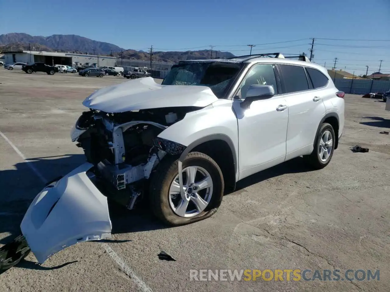 1 fotografías del automóvil dañado 5TDZZRAH4NS554250 TOYOTA HIGHLANDER 2022
