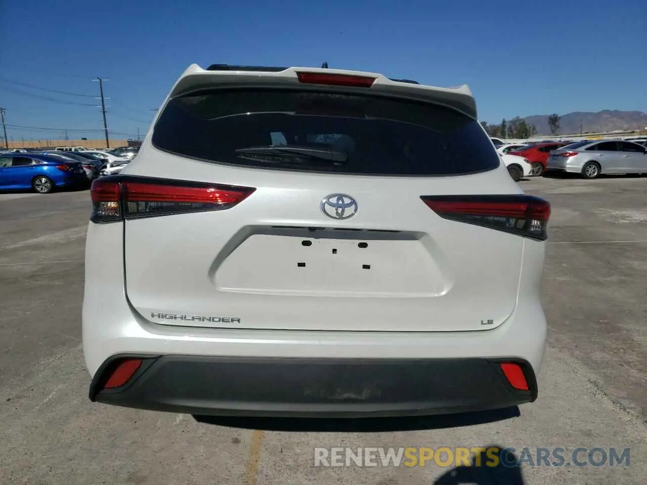 6 fotografías del automóvil dañado 5TDZZRAH4NS554250 TOYOTA HIGHLANDER 2022