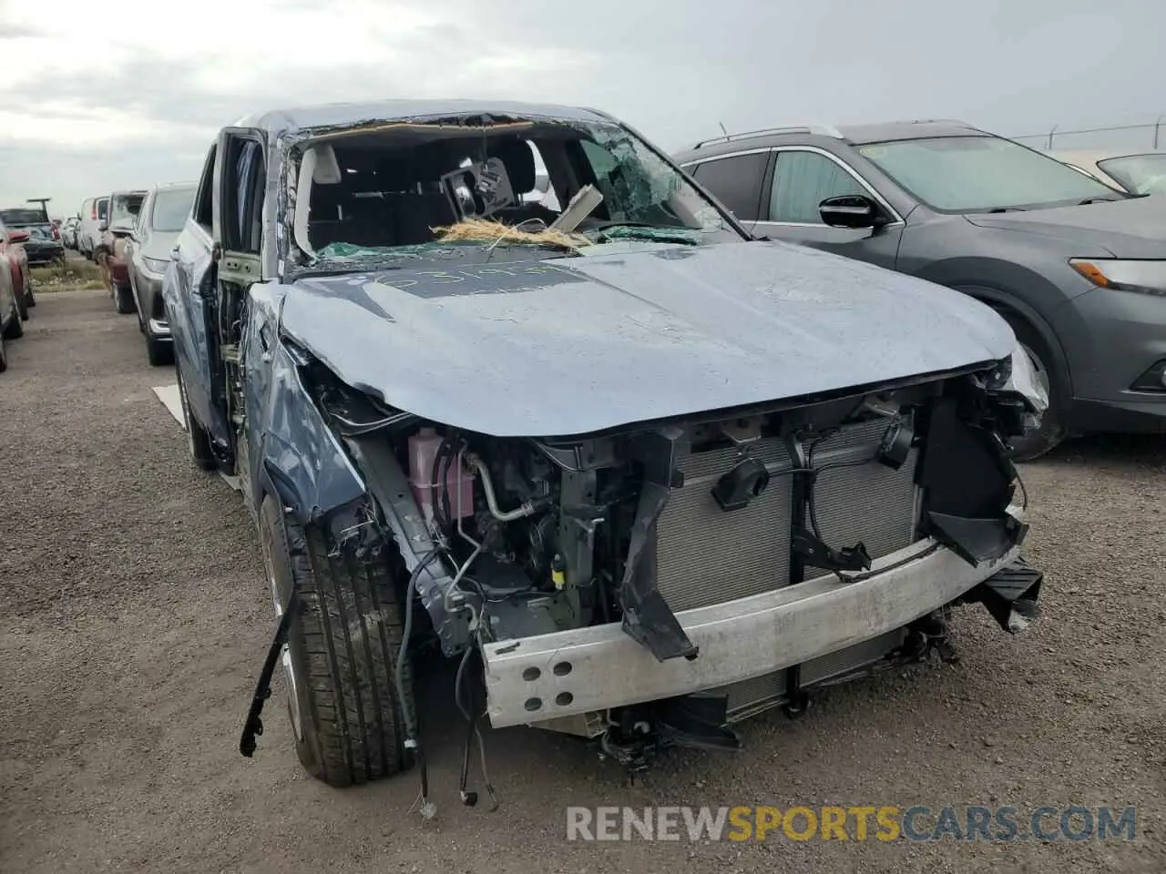 1 fotografías del automóvil dañado 5TDZZRAH5NS114005 TOYOTA HIGHLANDER 2022