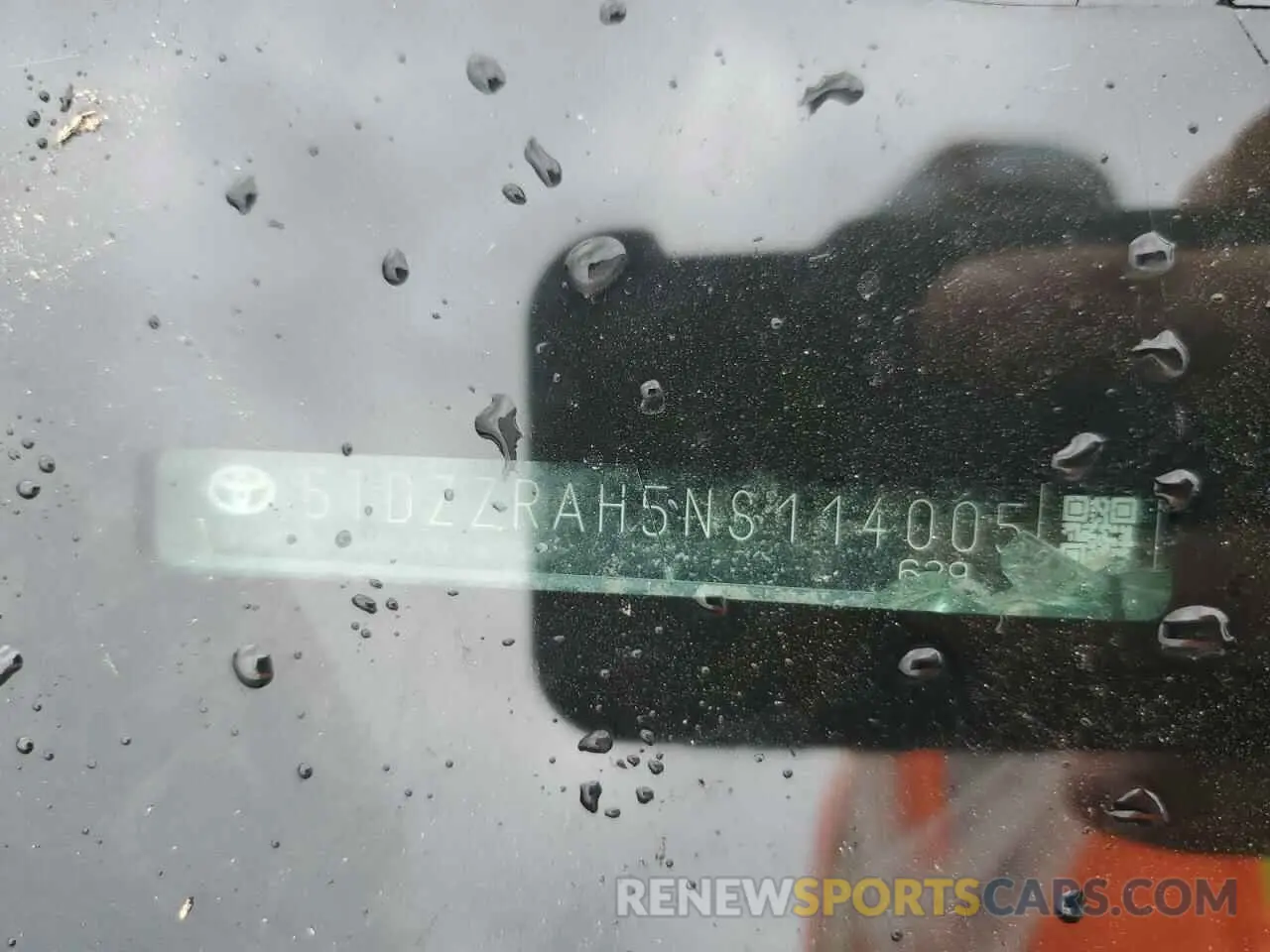 10 fotografías del automóvil dañado 5TDZZRAH5NS114005 TOYOTA HIGHLANDER 2022