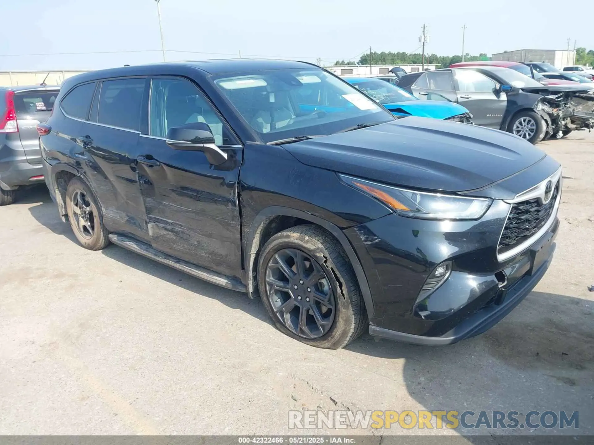 1 fotografías del automóvil dañado 5TDZZRAH7NS557045 TOYOTA HIGHLANDER 2022