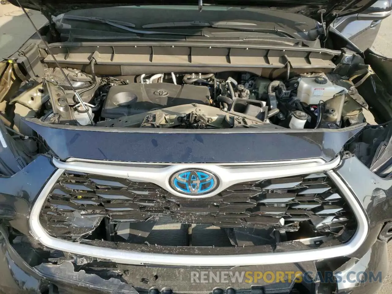 12 fotografías del automóvil dañado 5TDAARAH8PS018263 TOYOTA HIGHLANDER 2023