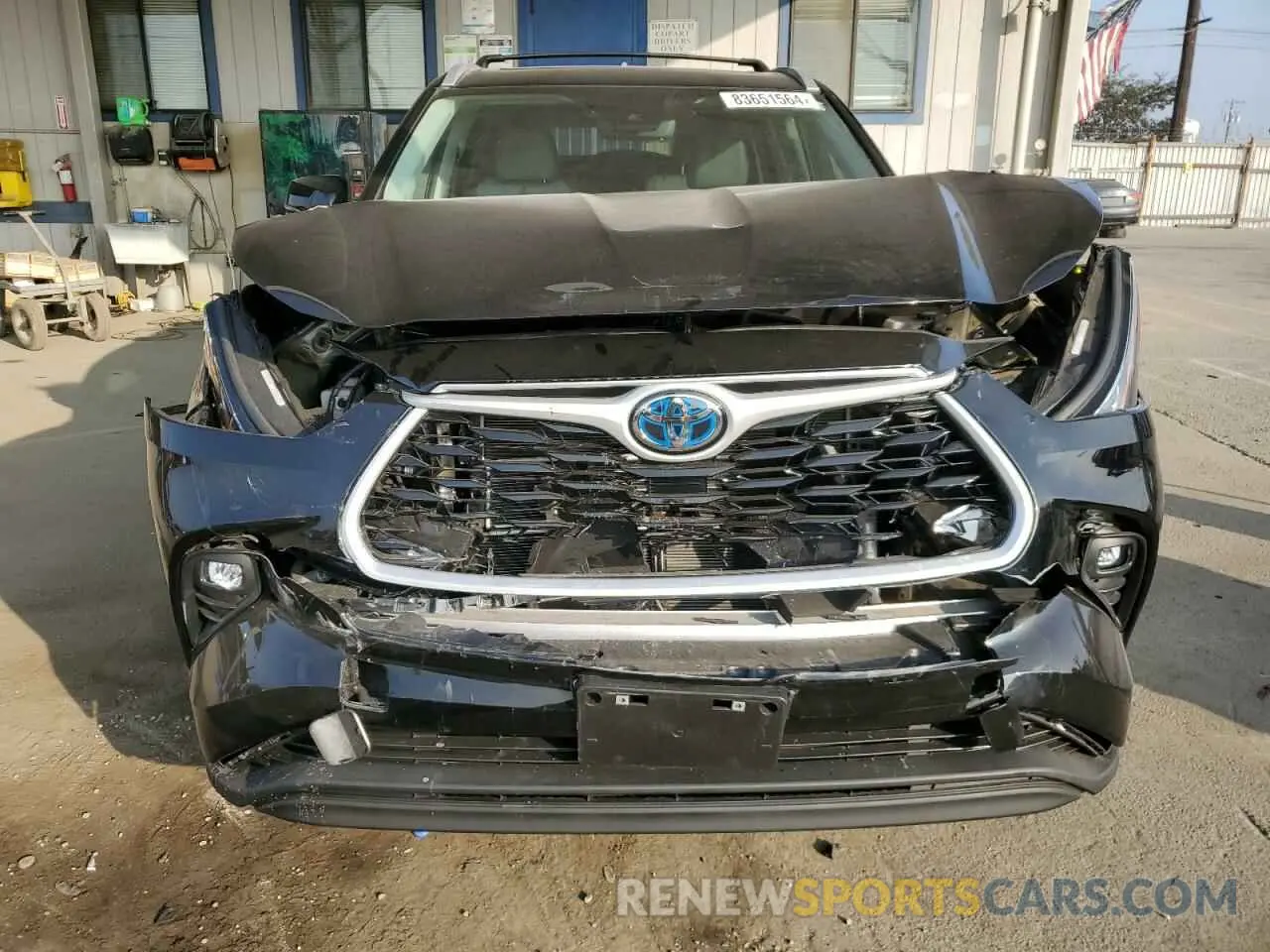 5 fotografías del automóvil dañado 5TDAARAH8PS018263 TOYOTA HIGHLANDER 2023