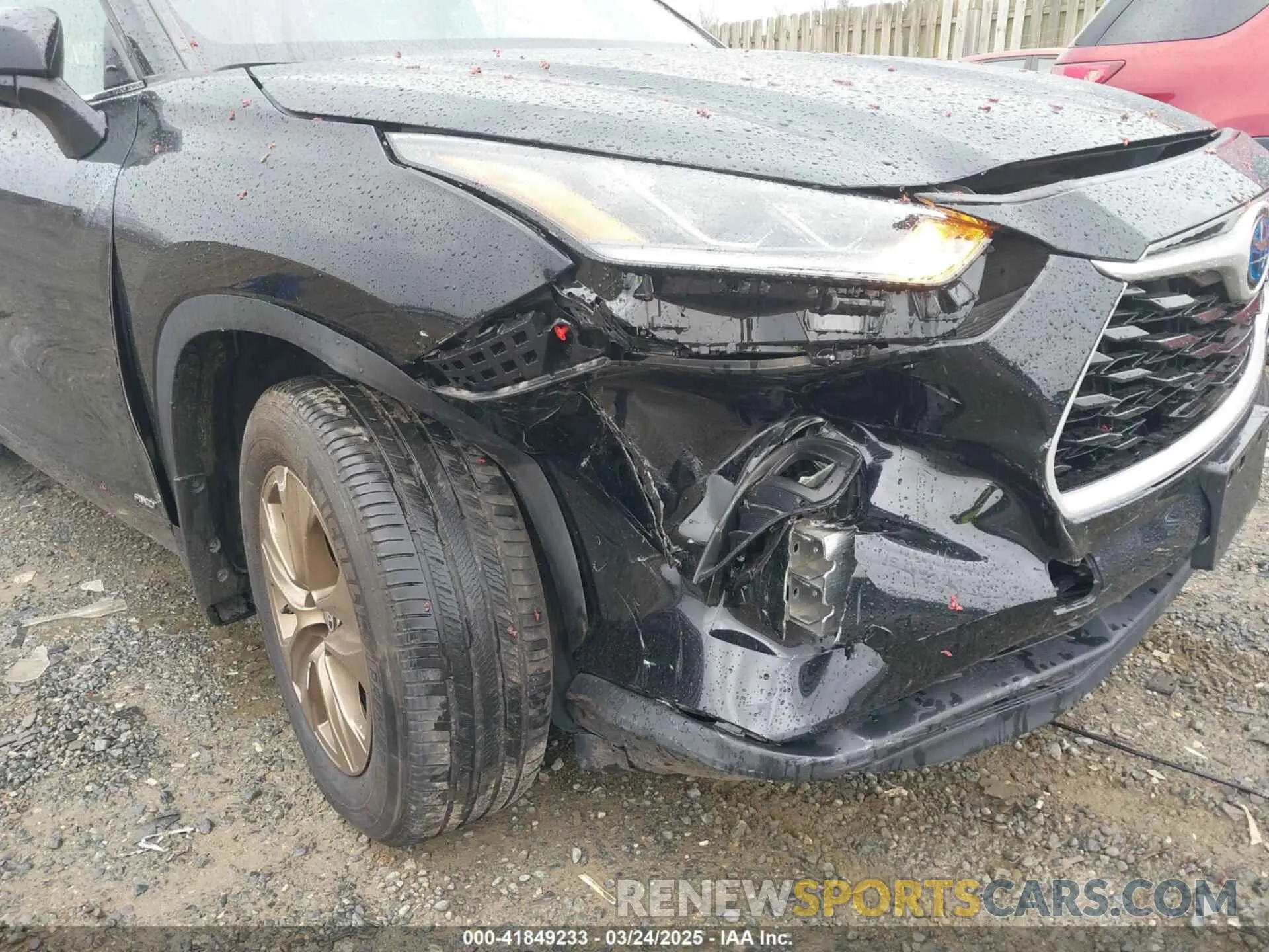 6 fotografías del automóvil dañado 5TDABRCH0PS564355 TOYOTA HIGHLANDER 2023