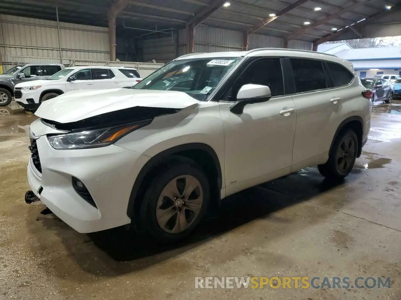 1 fotografías del automóvil dañado 5TDABRCH3PS564396 TOYOTA HIGHLANDER 2023