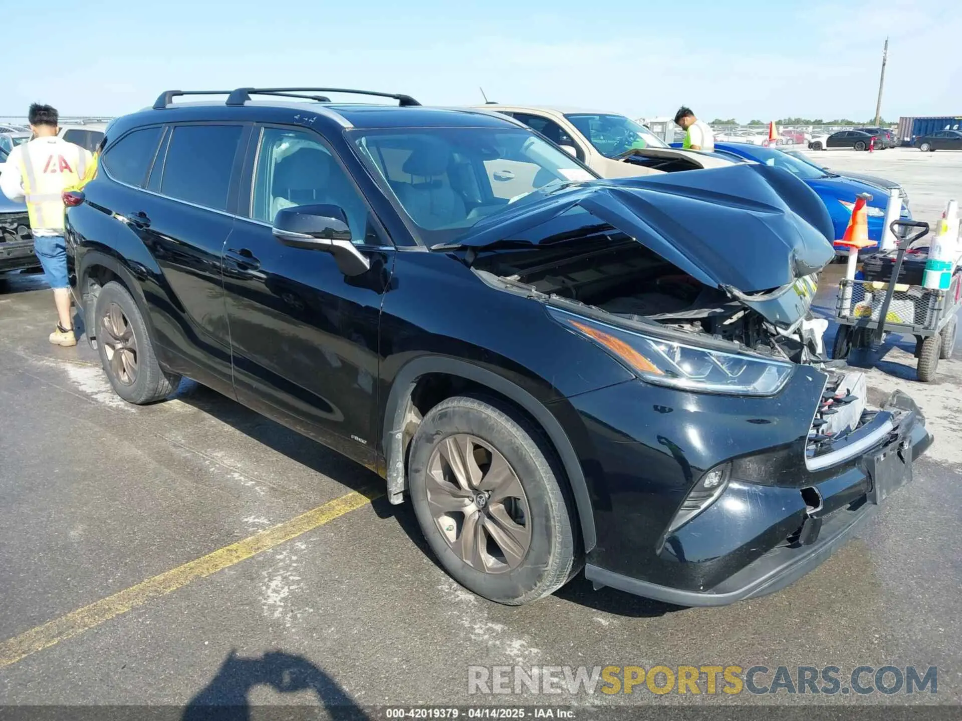 1 fotografías del automóvil dañado 5TDABRCH5PS567073 TOYOTA HIGHLANDER 2023