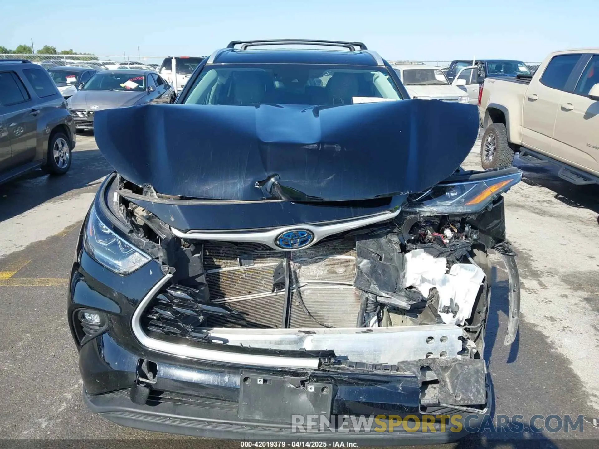12 fotografías del automóvil dañado 5TDABRCH5PS567073 TOYOTA HIGHLANDER 2023