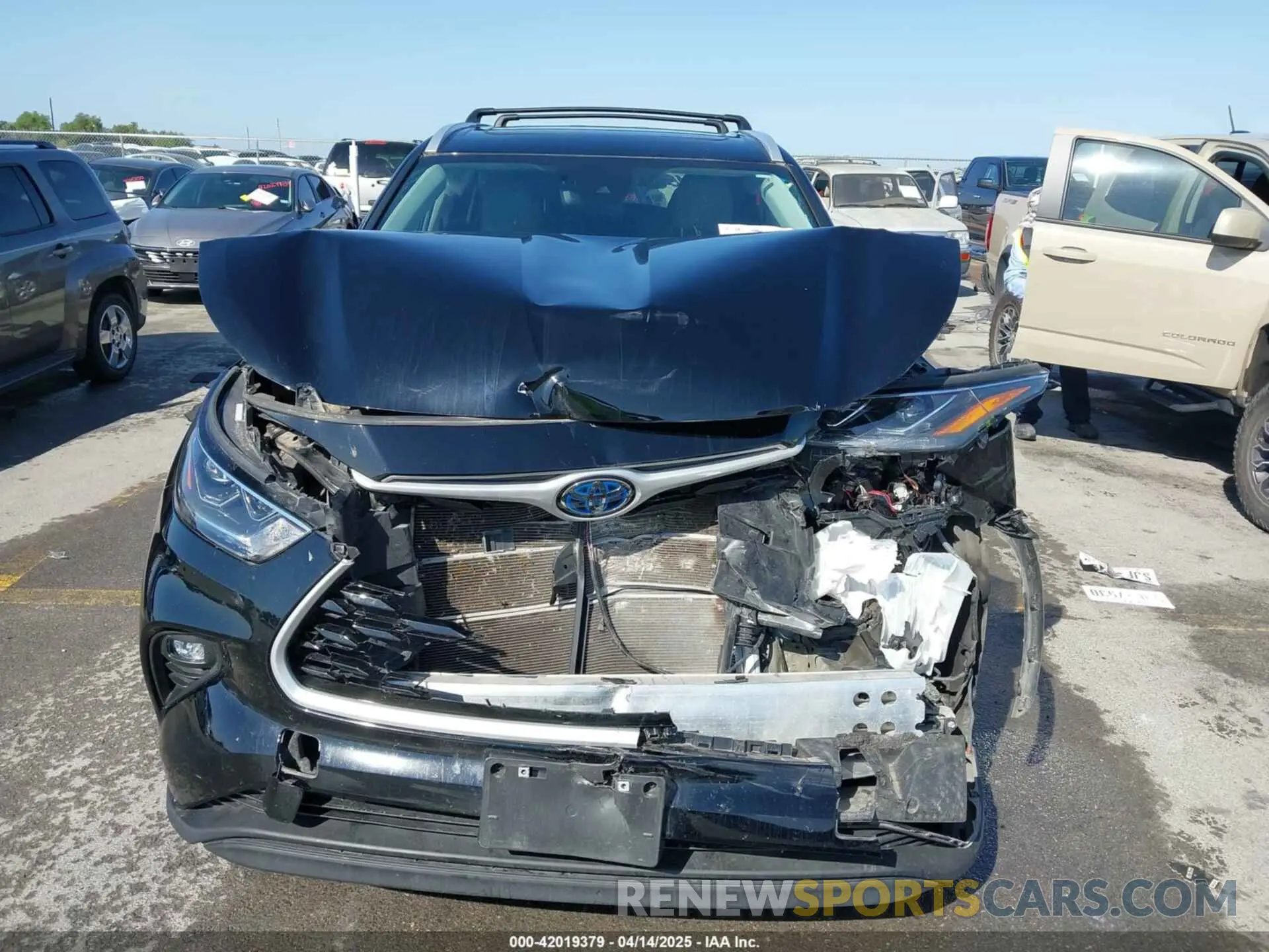 6 fotografías del automóvil dañado 5TDABRCH5PS567073 TOYOTA HIGHLANDER 2023