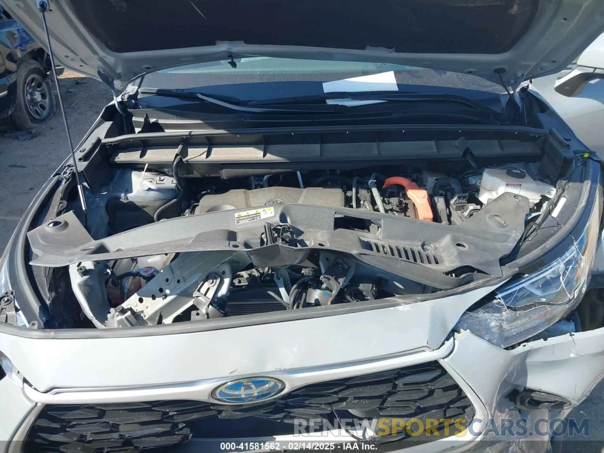 10 fotografías del automóvil dañado 5TDABRCH6PS570094 TOYOTA HIGHLANDER 2023