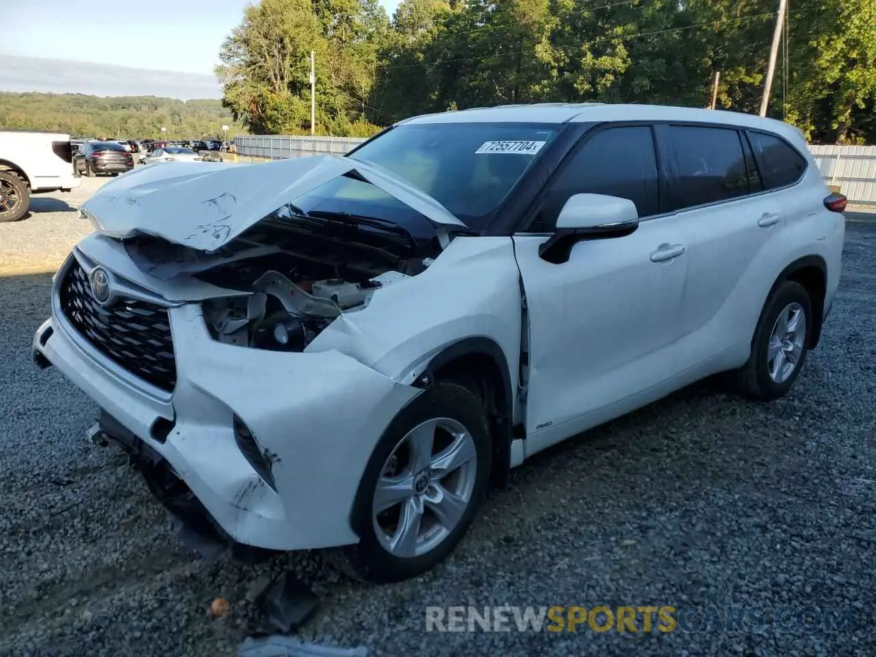 1 fotografías del automóvil dañado 5TDBBRCH4PS109142 TOYOTA HIGHLANDER 2023