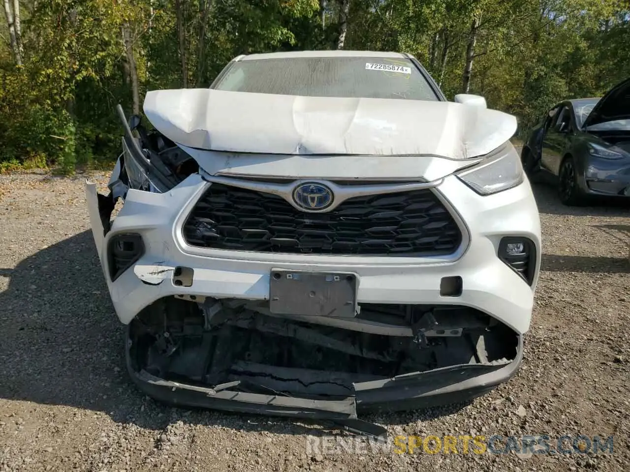 5 fotografías del automóvil dañado 5TDBBRCH9PS595107 TOYOTA HIGHLANDER 2023