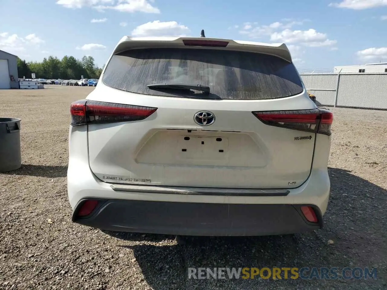 6 fotografías del automóvil dañado 5TDBBRCH9PS595107 TOYOTA HIGHLANDER 2023