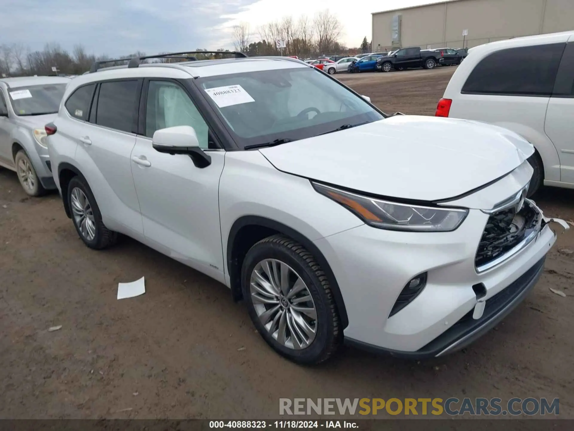 1 fotografías del automóvil dañado 5TDEBRCH0PS573347 TOYOTA HIGHLANDER 2023
