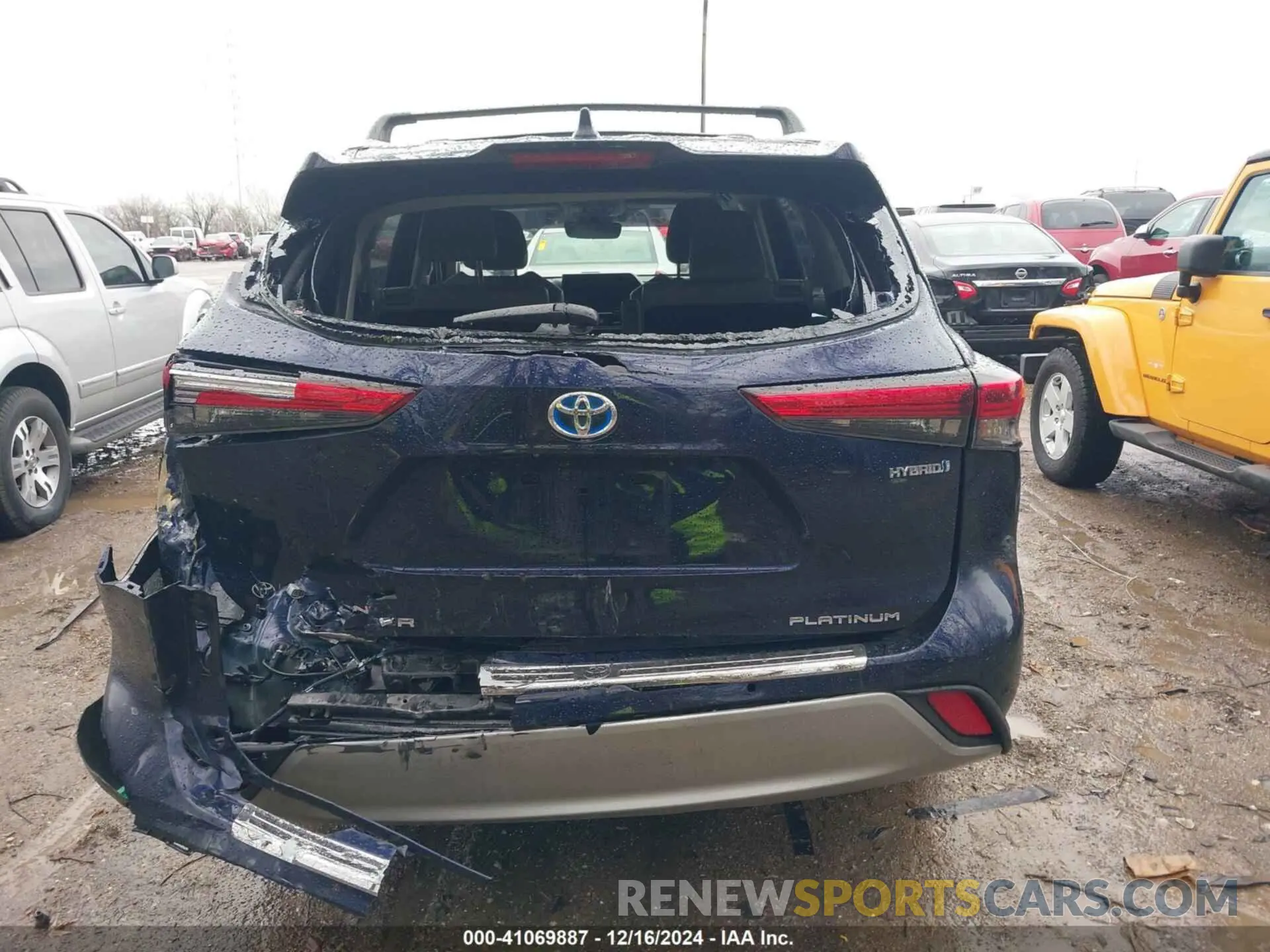 16 fotografías del automóvil dañado 5TDEBRCH4PS107887 TOYOTA HIGHLANDER 2023