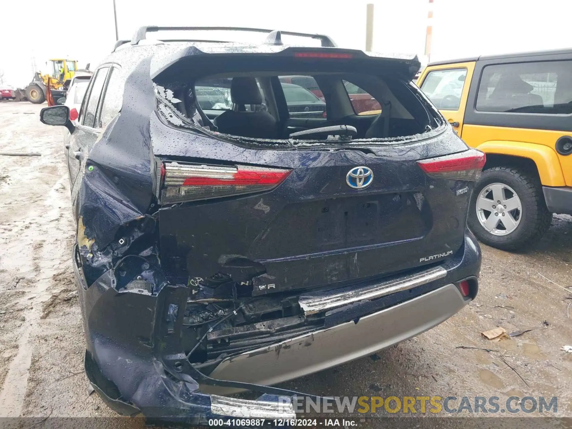 6 fotografías del automóvil dañado 5TDEBRCH4PS107887 TOYOTA HIGHLANDER 2023