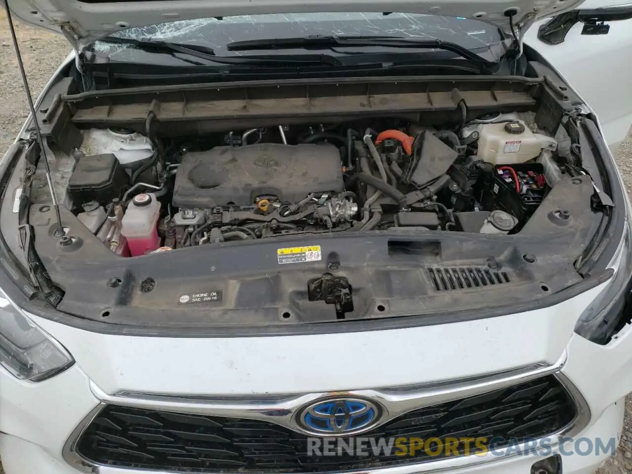 12 fotografías del automóvil dañado 5TDEBRCH4PS124415 TOYOTA HIGHLANDER 2023