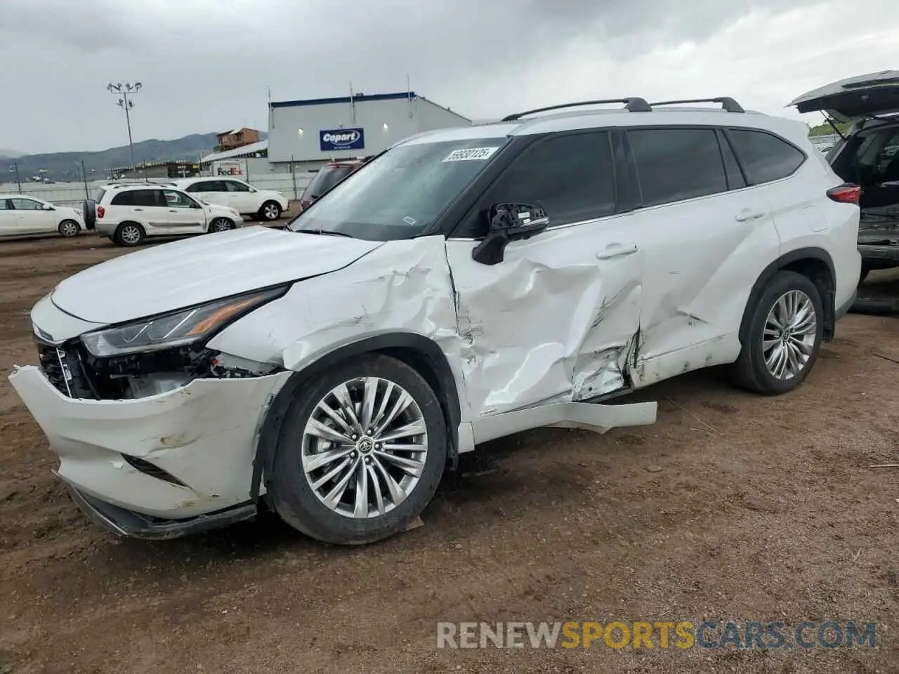 1 fotografías del automóvil dañado 5TDEBRCH6PS127364 TOYOTA HIGHLANDER 2023