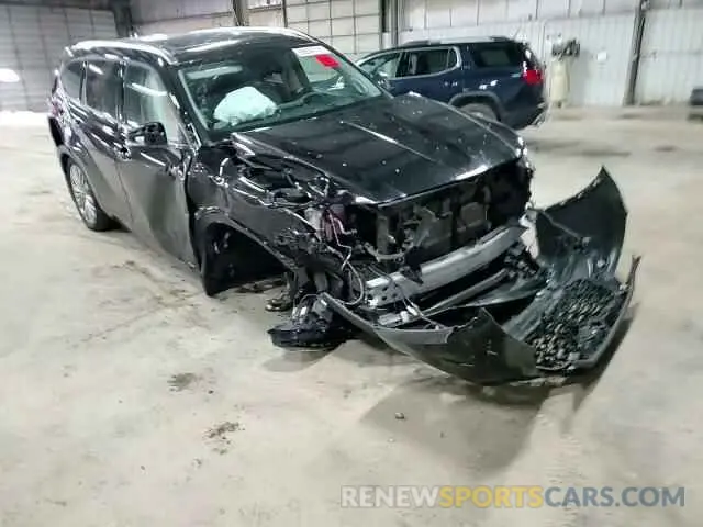 14 fotografías del automóvil dañado 5TDEBRCH7PS116261 TOYOTA HIGHLANDER 2023