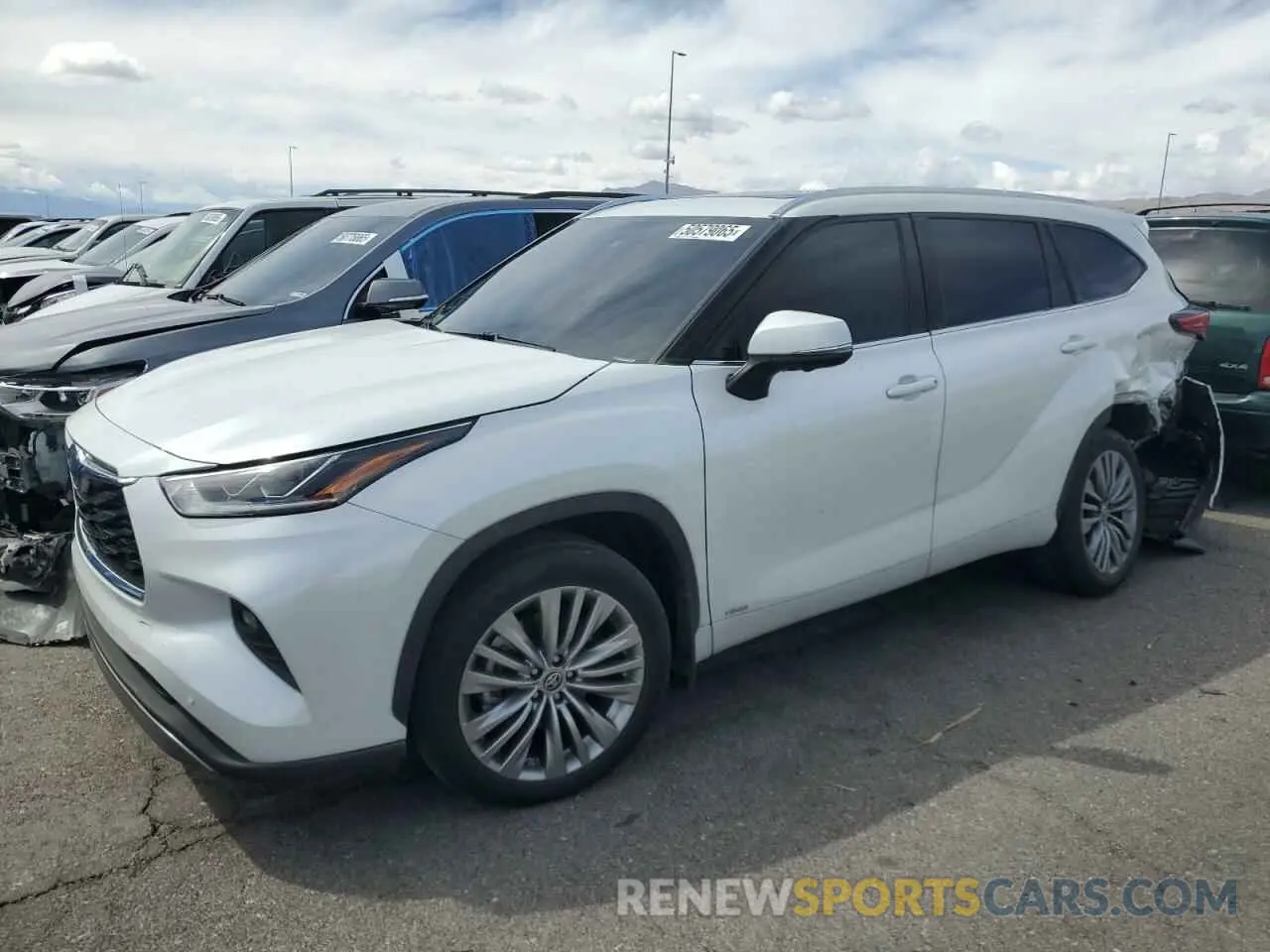 1 fotografías del automóvil dañado 5TDEBRCHXPS109465 TOYOTA HIGHLANDER 2023
