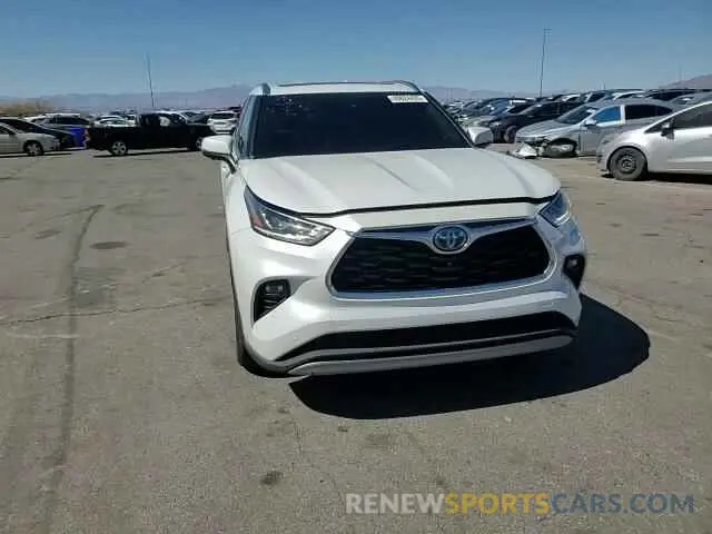 11 fotografías del automóvil dañado 5TDEBRCHXPS109465 TOYOTA HIGHLANDER 2023