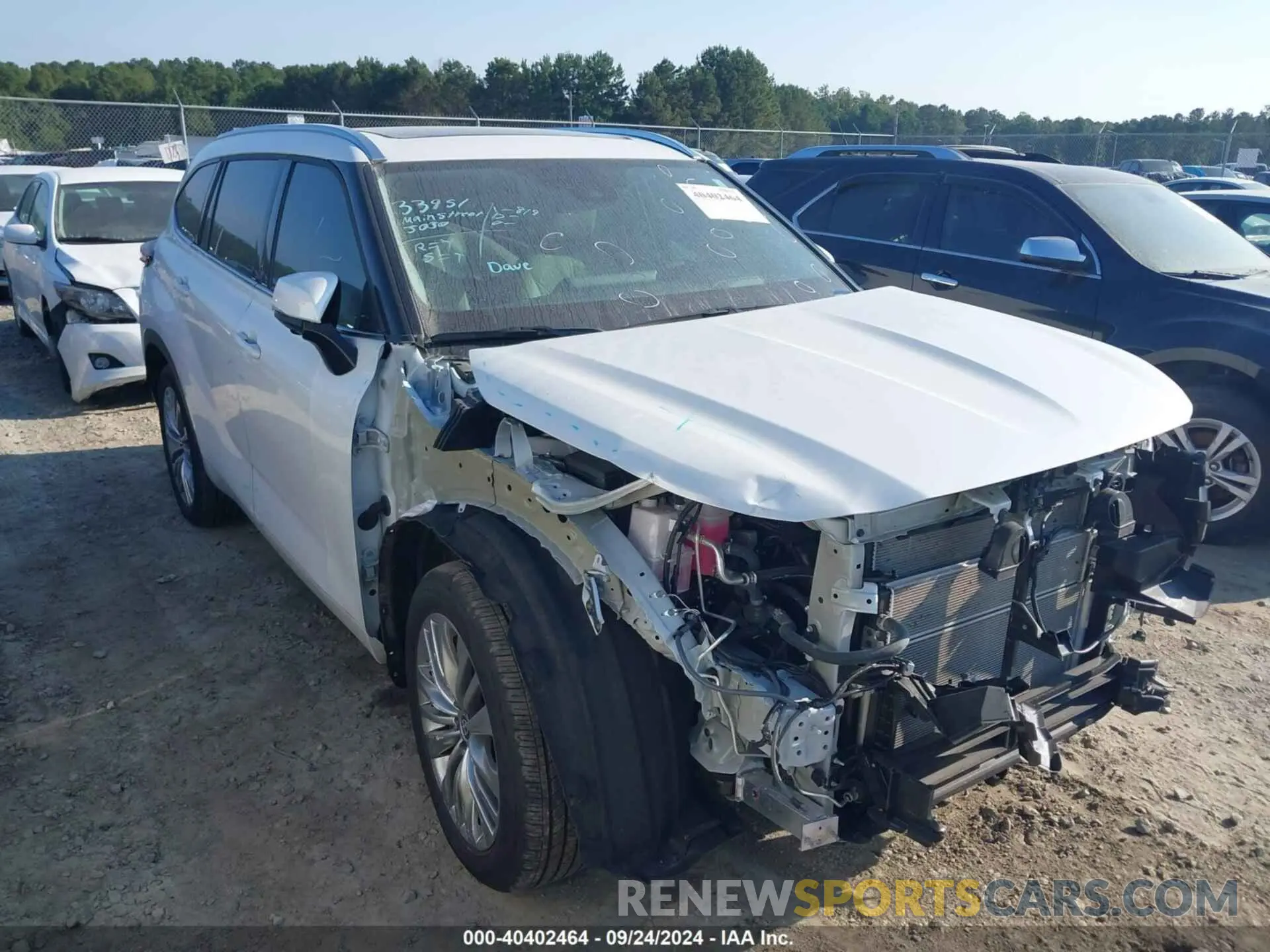 1 fotografías del automóvil dañado 5TDFARAH7PS527184 TOYOTA HIGHLANDER 2023