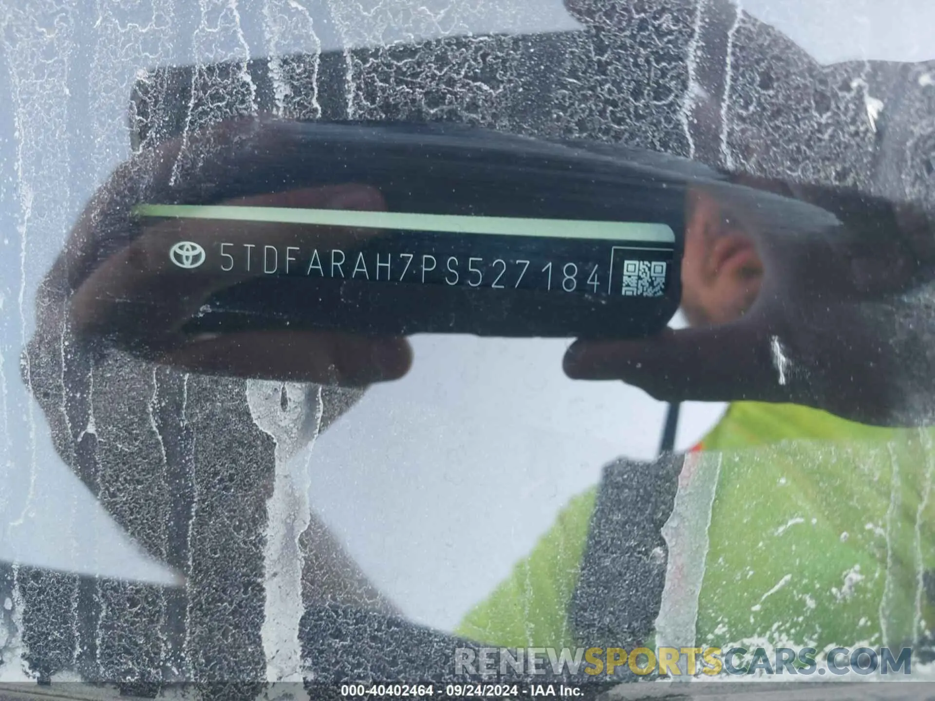 9 fotografías del automóvil dañado 5TDFARAH7PS527184 TOYOTA HIGHLANDER 2023