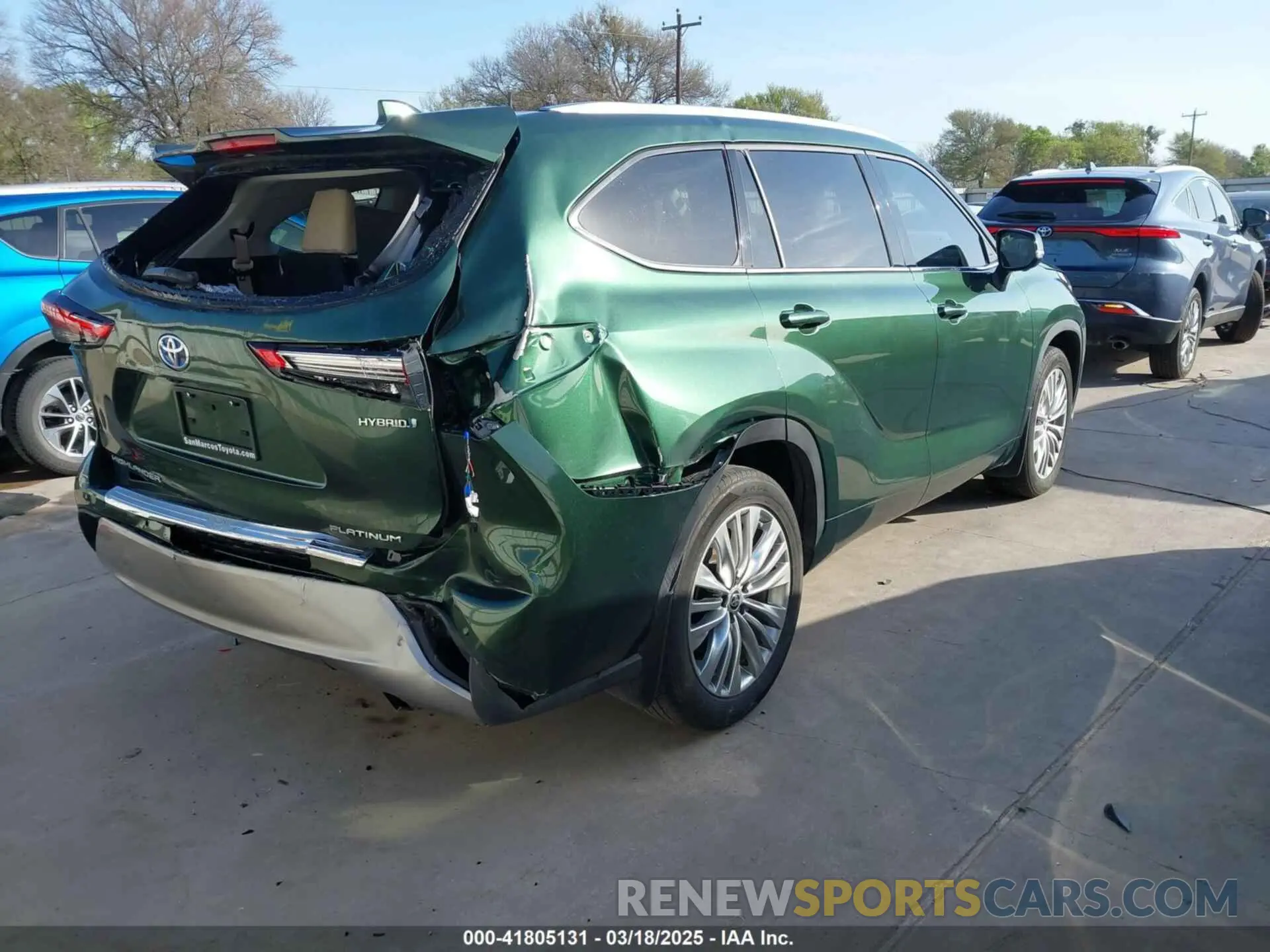4 fotografías del automóvil dañado 5TDFARAH8PS521359 TOYOTA HIGHLANDER 2023