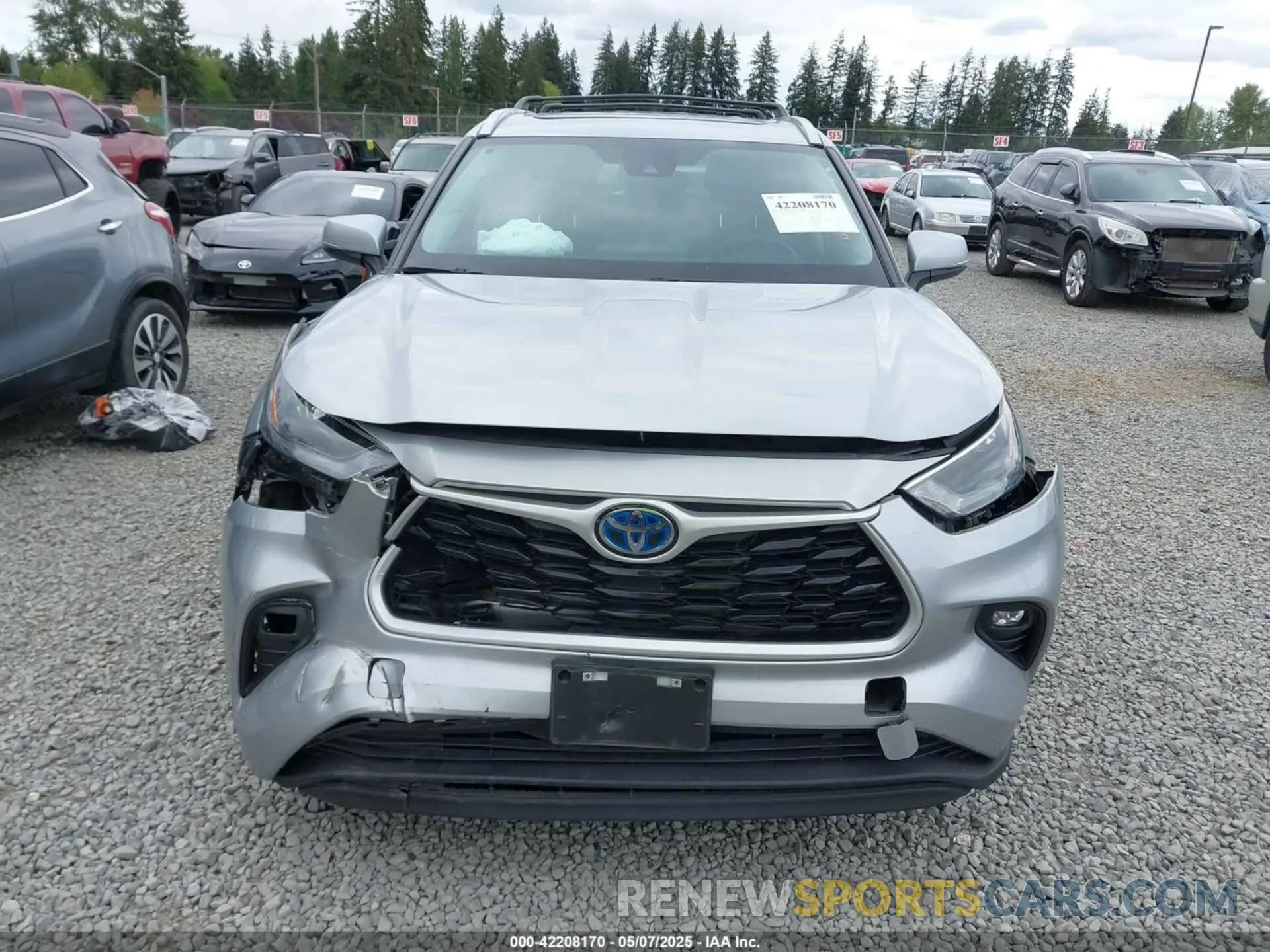 12 fotografías del automóvil dañado 5TDKARAH5PS519843 TOYOTA HIGHLANDER 2023