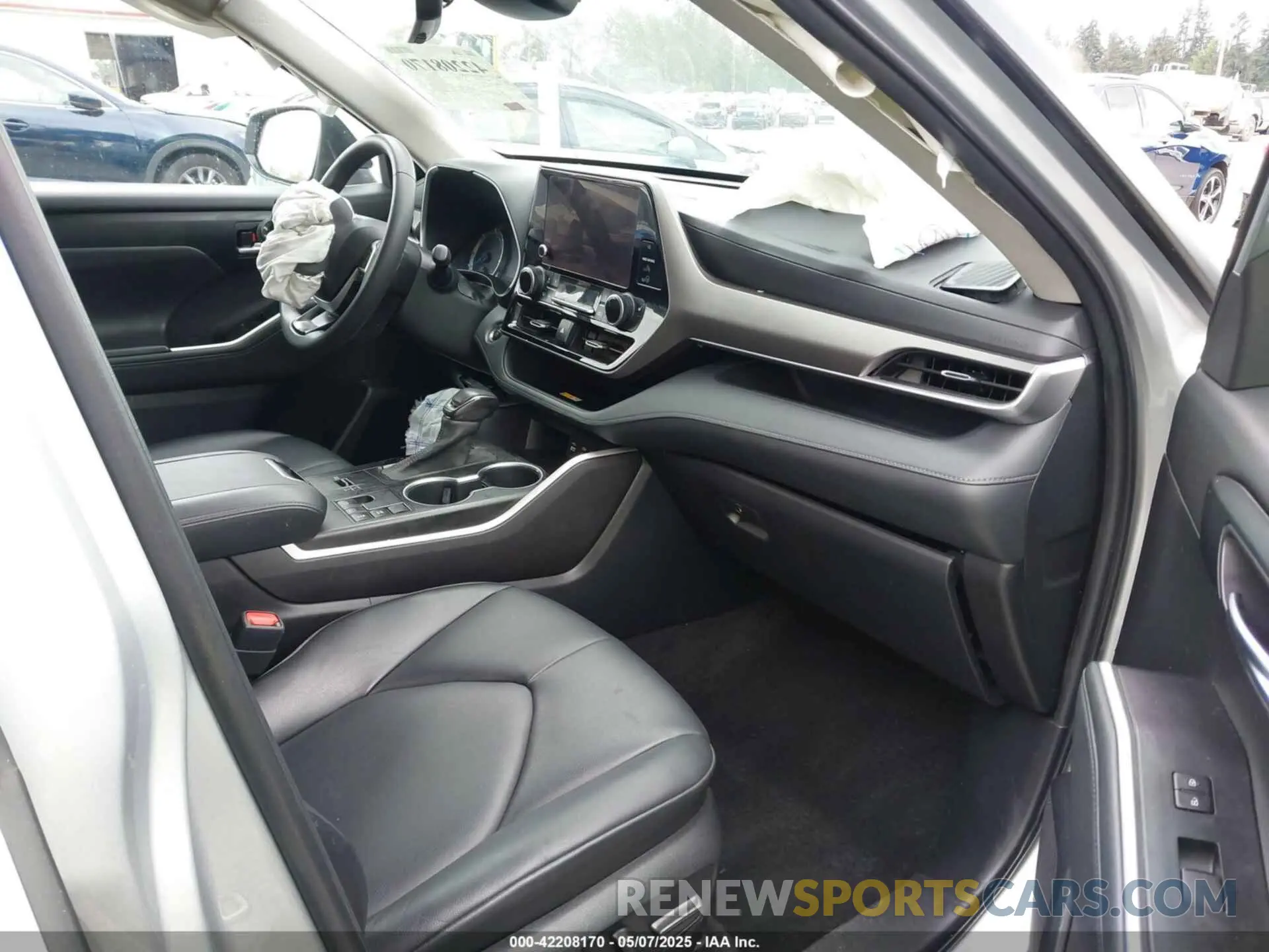 5 fotografías del automóvil dañado 5TDKARAH5PS519843 TOYOTA HIGHLANDER 2023