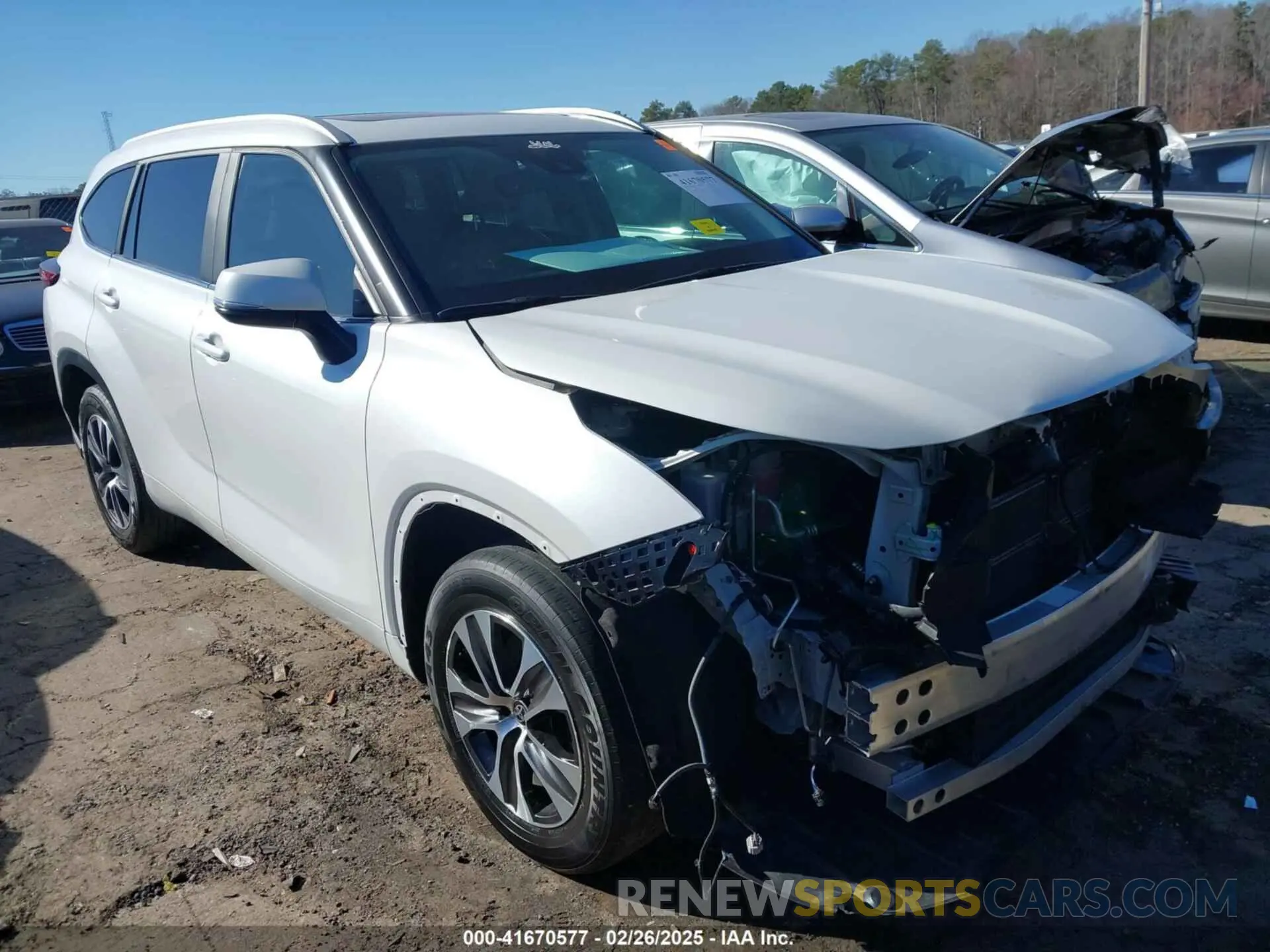 1 fotografías del automóvil dañado 5TDKARAHXPS524665 TOYOTA HIGHLANDER 2023