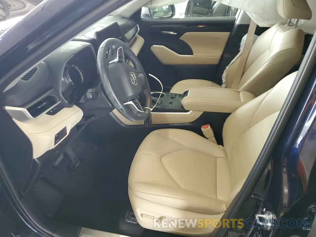 7 fotografías del automóvil dañado 5TDKBRCH0PS125886 TOYOTA HIGHLANDER 2023