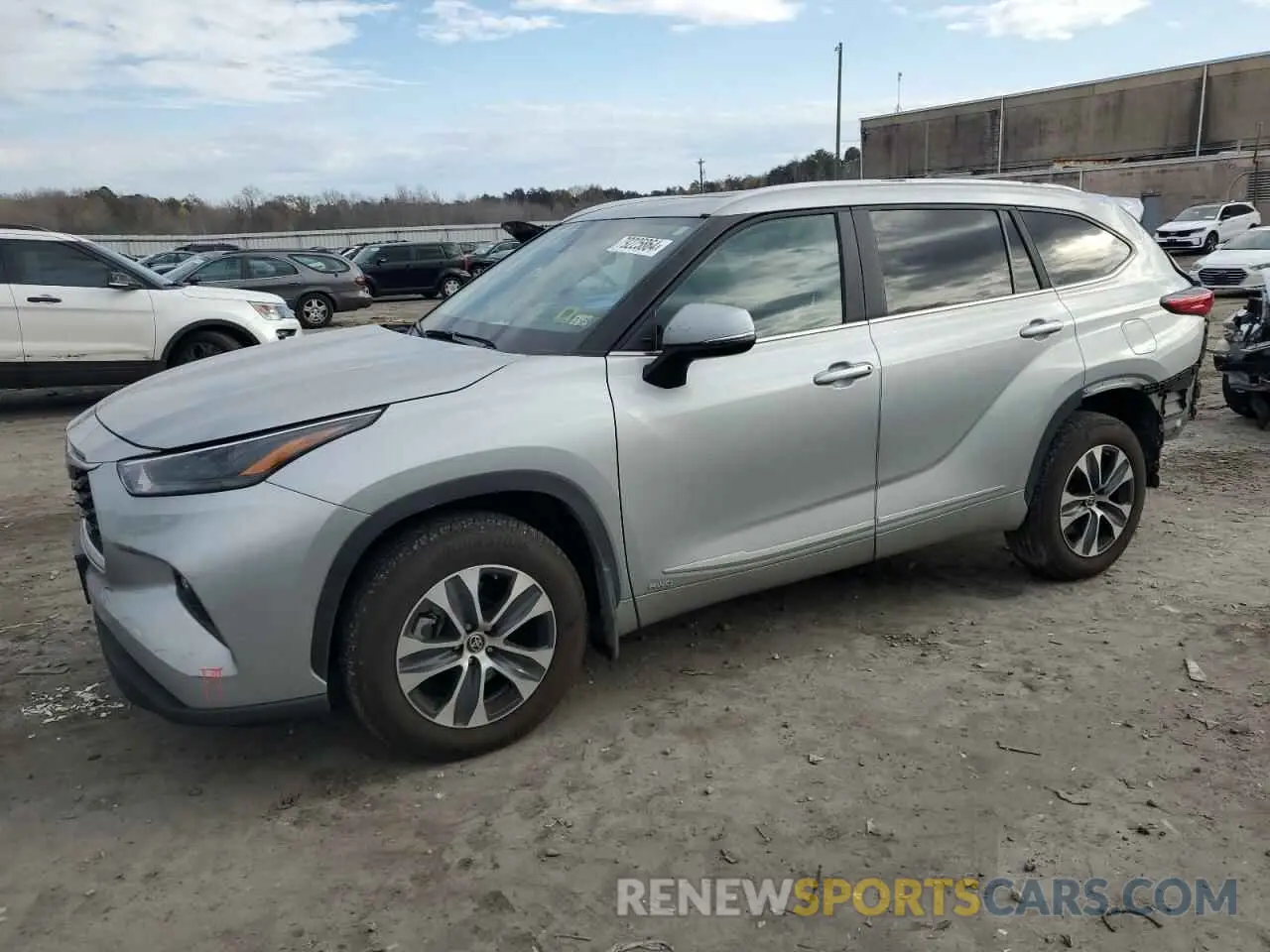 1 fotografías del automóvil dañado 5TDKBRCH1PS125346 TOYOTA HIGHLANDER 2023