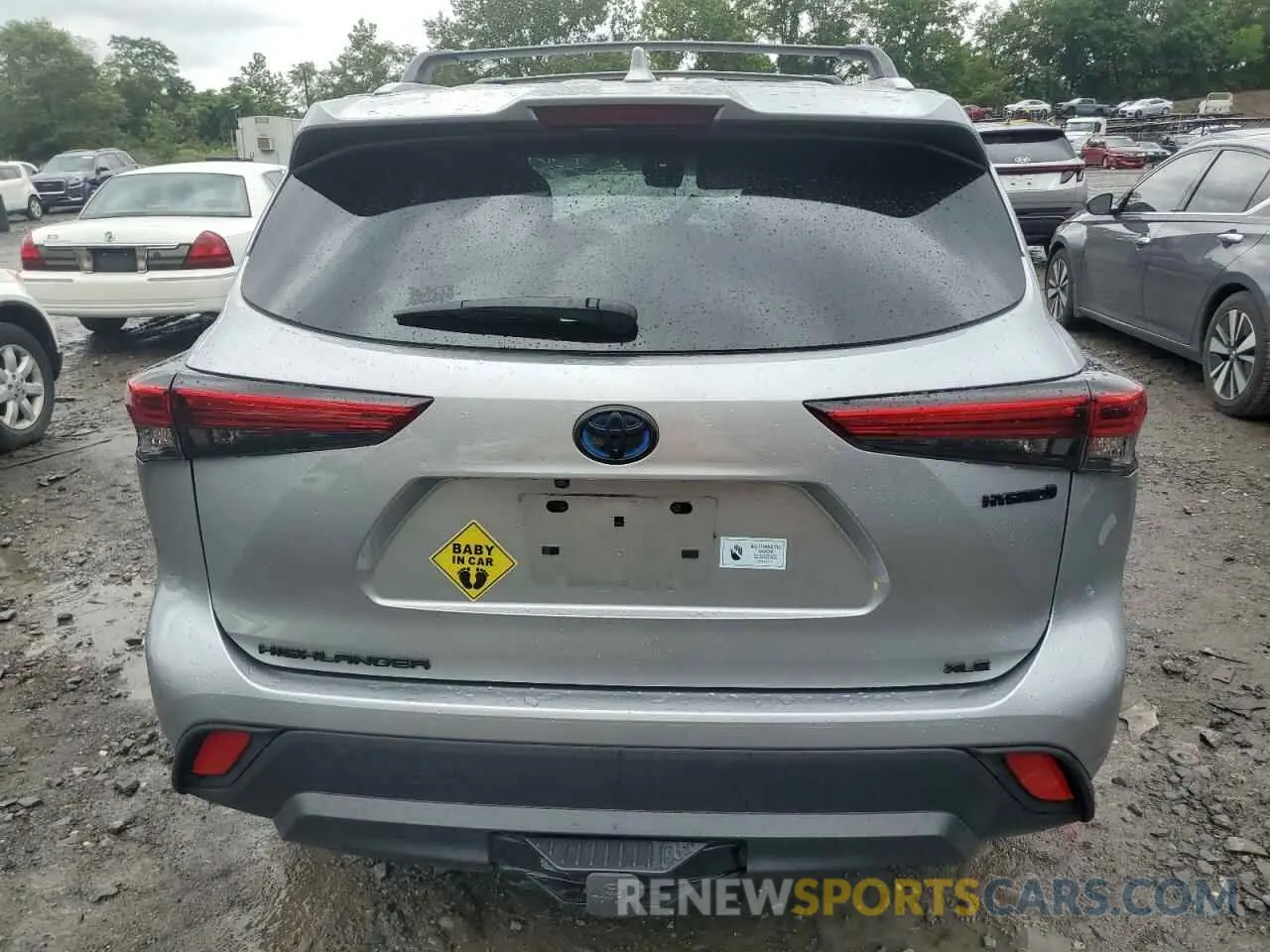 6 fotografías del automóvil dañado 5TDKBRCH1PS590984 TOYOTA HIGHLANDER 2023