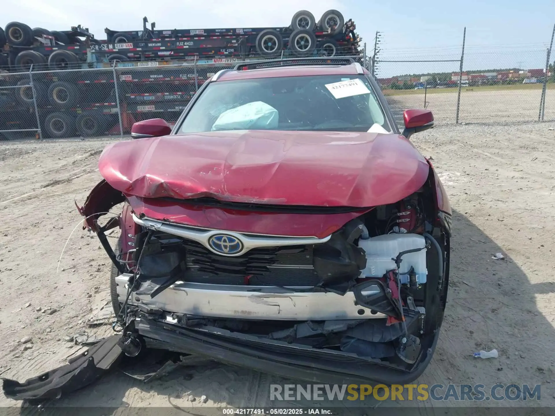 12 fotografías del automóvil dañado 5TDKBRCH1PS599281 TOYOTA HIGHLANDER 2023