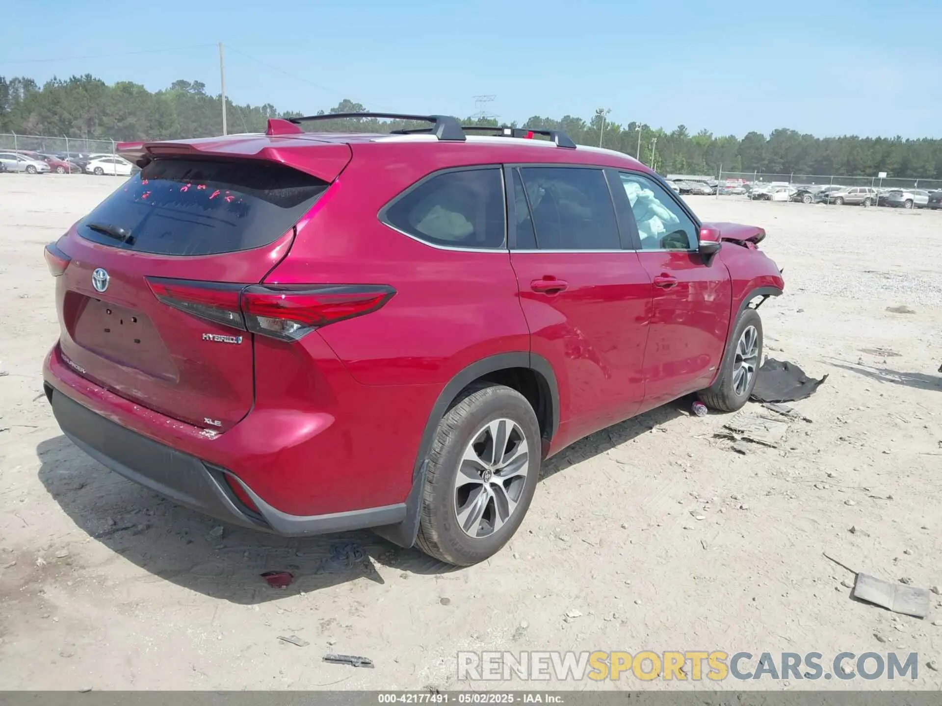 4 fotografías del automóvil dañado 5TDKBRCH1PS599281 TOYOTA HIGHLANDER 2023