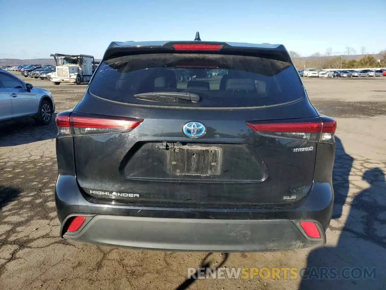 6 fotografías del automóvil dañado 5TDKBRCH2PS120656 TOYOTA HIGHLANDER 2023
