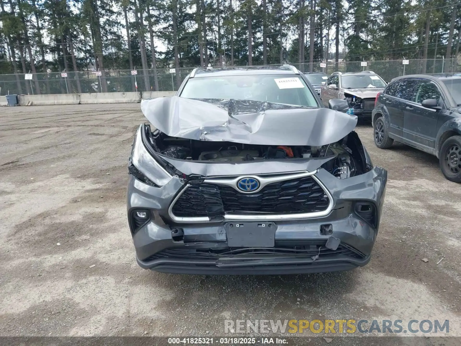 13 fotografías del automóvil dañado 5TDKBRCH2PS122939 TOYOTA HIGHLANDER 2023