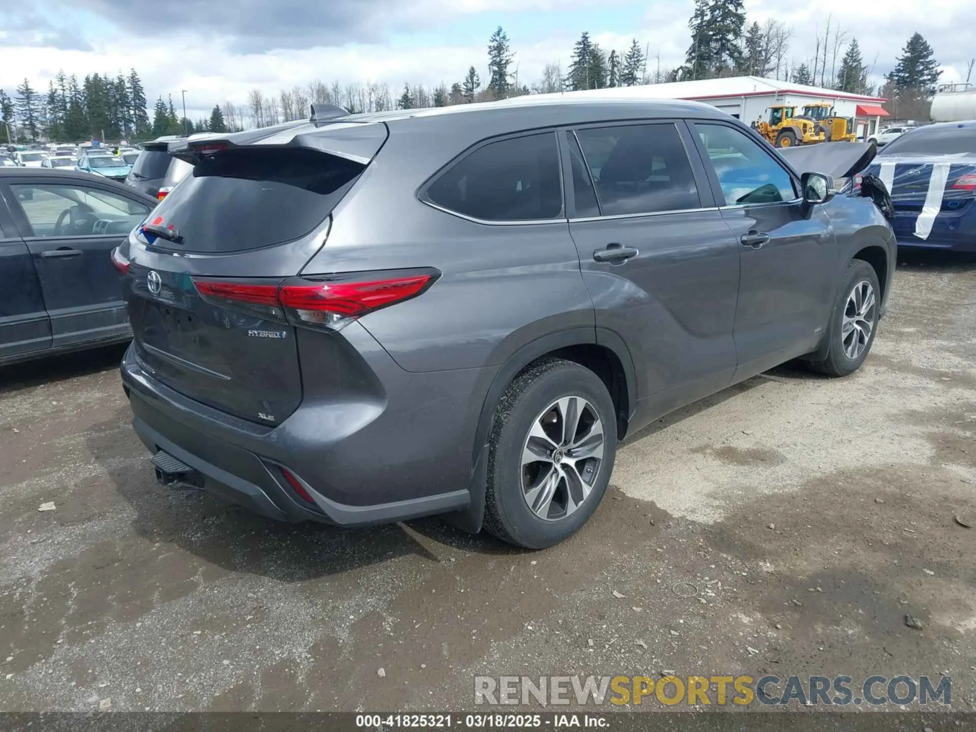 4 fotografías del automóvil dañado 5TDKBRCH2PS122939 TOYOTA HIGHLANDER 2023