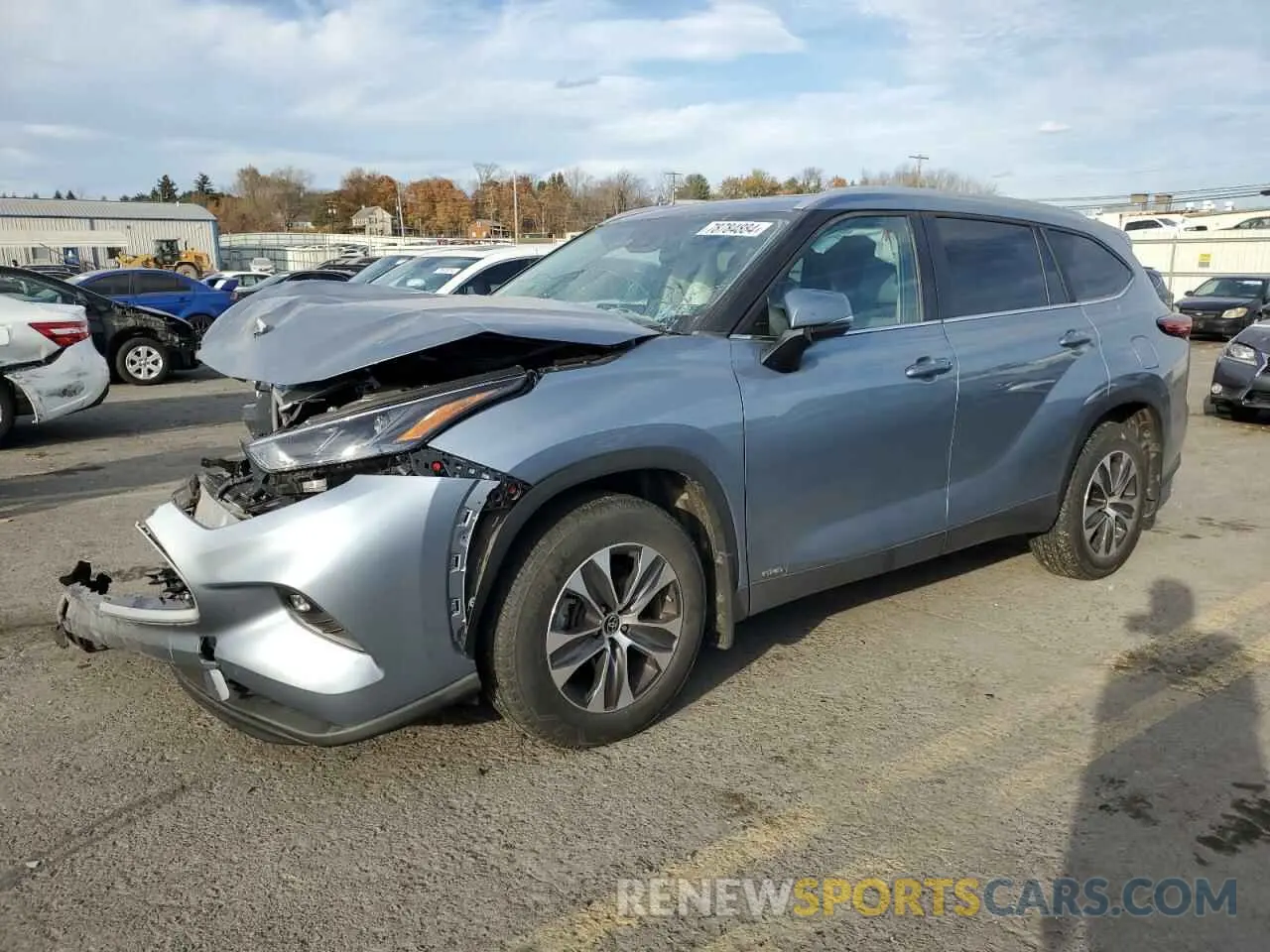 1 fotografías del automóvil dañado 5TDKBRCH4PS581695 TOYOTA HIGHLANDER 2023