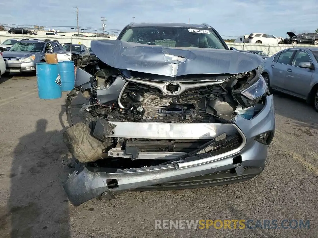 5 fotografías del automóvil dañado 5TDKBRCH4PS581695 TOYOTA HIGHLANDER 2023