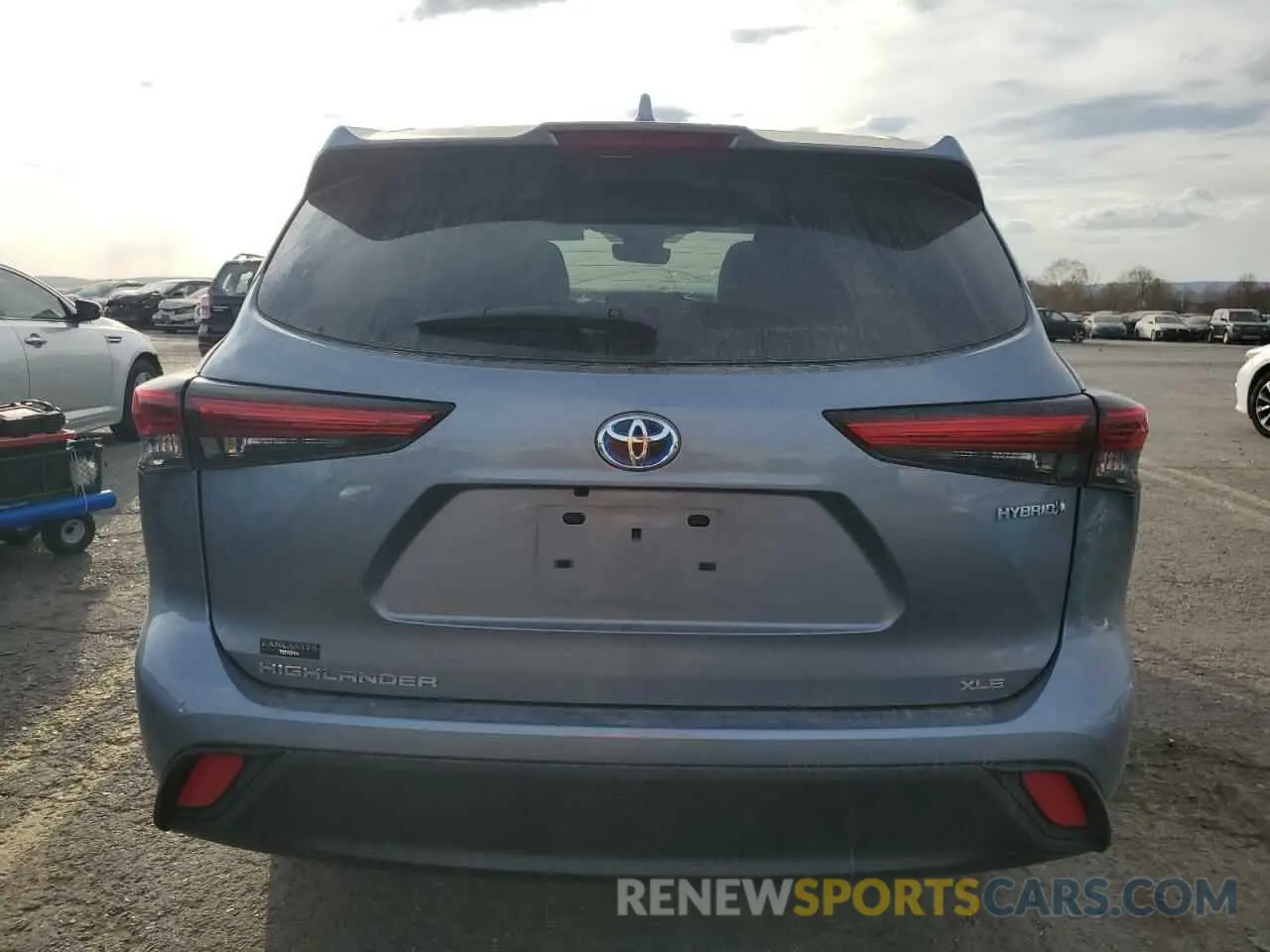 6 fotografías del automóvil dañado 5TDKBRCH4PS581695 TOYOTA HIGHLANDER 2023